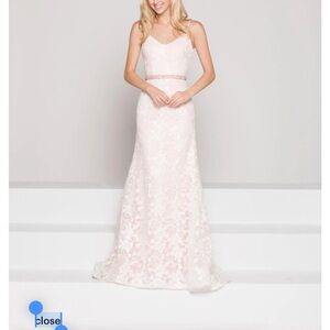 Blush Lace Wedding/Prom Gown